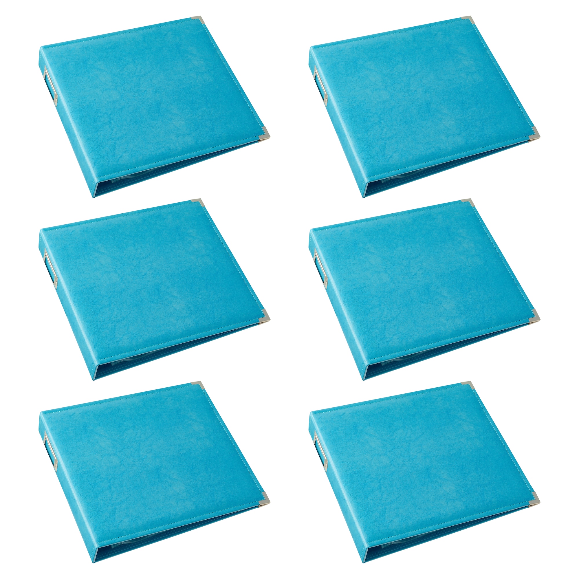 6 Pack: Leather D-Ring Scrapbook Album by Recollections